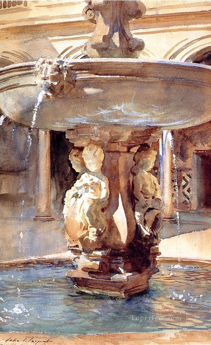 Spanish Fountain John Singer Sargent Oil Paintings
